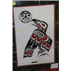Image 1 : ESTATE- "EAGLE + MOON" - MATTED, NATIVE ART