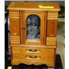 Image 1 : WOOD JEWELLERY BOX - 2 DRAWERS &