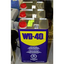 THREE 3.785L JUGS OF WD-40