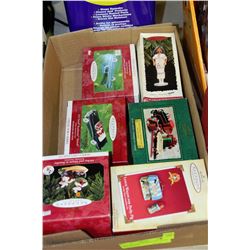 BOX OF 8 COLLECTIBLE HALLMARK ORNAMENTS