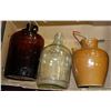 Image 1 : THREE VINTAGE MOONSHINE JUGS & BOTTLES