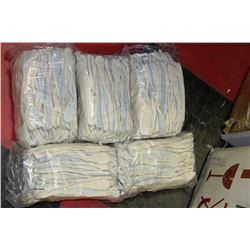 FIVE BUNDLES OF 12 NEW WORK GLOVES