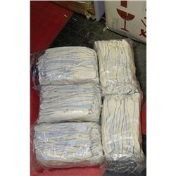 FIVE BUNDLES OF 12 NEW WORK GLOVES