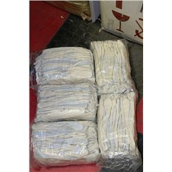 FIVE BUNDLES OF 12 NEW WORK GLOVES