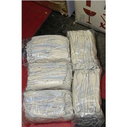 FIVE BUNDLES OF 12 NEW WORK GLOVES