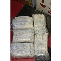 FIVE BUNDLES OF 12 NEW WORK GLOVES