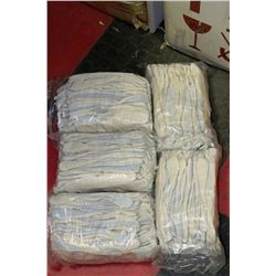 FIVE BUNDLES OF 12 NEW WORK GLOVES