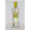 Image 1 : TWO 750ML BOTTLES OF SMIRNOFF CITRUS VODKA 35%