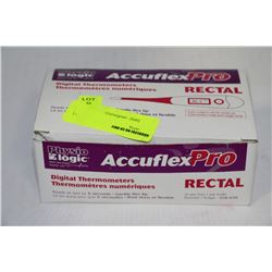 BOX OF ACCUFLEX PRO RECTAL THERMOMETERS