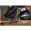 Image 1 : 2 BOXES OF MILITARY/POLICE UNIFORM PANTS & BALLCAP