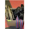 Image 1 : BOX OF MISC. WW2&RCMP HOLSTER SETS - LEATHER