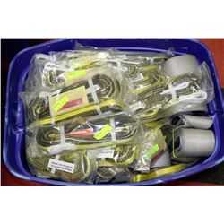 TOTE WITH LARGE ASSORMENT OF SLINGS