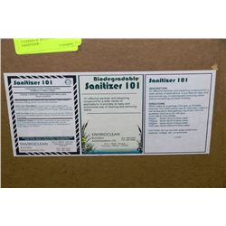 5 CASES OF BIODEGRADEABLE SANITIZER - X5