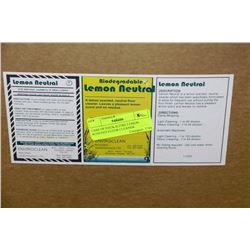 CASE OF FOUR-4LITRE LEMON SCENTED FLOOR CLEANER