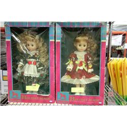 HOLIDAY MAGIC COLLECTIBLE DOLL X2