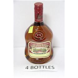 FOUR 750ML BOTTLES APPLETON ESTATE RUM 40%