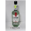Image 1 : SIX 750ML BOTTLES LAMBS WHITE RUM 40%