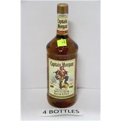FOUR 1.14L BOTTLES CAPTAIN MORGANS ORIGINAL