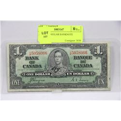 1937 ONE DOLLAR BANKNOTE