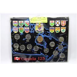 1992 CANADA 125TH ANNIVERSARY QUARTER & LOONIE SET