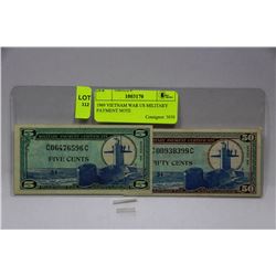 1969 VIETNAM WAR US MILITARY PAYMENT NOTE