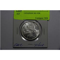 UNC 1965 CANADIAN SILVER DOLLAR
