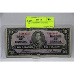 1937 TEN DOLLAR BANKNOTE
