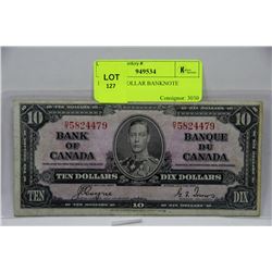 1937 TEN DOLLAR BANKNOTE