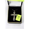 Image 1 : STERLING SILVER CHAIN WITH CROSS PENDANT