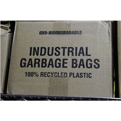 CASE OF 200 INDUSTRIAL GARBAGE BAGS 30" X 38"
