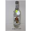 Image 1 : THREE 750ML BOTTLES CAPTAIN MORGANS WHITE RUM 40%