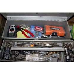 TOOLBOX FULL OF MISC. BITS & TOOLS
