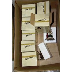 SET OF 7 "JACQUELINE KENT" CHRISTMAS ORNAMENTS