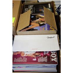 BOX OF PLAYBOY MAGAZINES X3