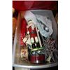 Image 1 : BOX OF ASSORTED CHRISTMAS DECORATIONS