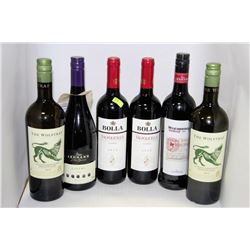 SIX ASSORTED BOTTLES OF WHITE WINE