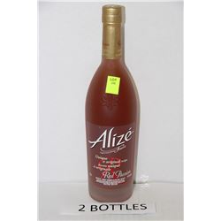 TWO 750ML BOTTLES ALIZE RED PASSION LIQUER 14.9%