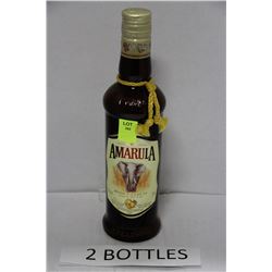 TWO 375ML AMARULA  FRUIT AND CREAM LIQUEUR