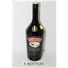 Image 1 : FIVE 1.14L BOTTLES BAILEYS ORIGINAL LIQUEUR