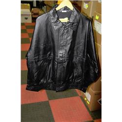 MEN'S LEATHER COAT - SIZE: XL