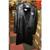 Image 1 : MEN'S LEATHER TRENCH COAT - SIZE 48