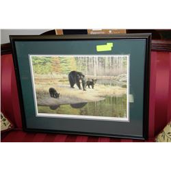 BLACK BEAR FAMILY D'ANGELO PRINT - #84/350