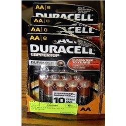BOX W/ 4 X 8 PACKS (32) AA BATTERIES