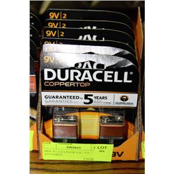 BOX W/ 2 X 6 PACK (12) - 9 V BATTERIES