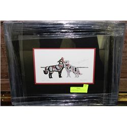 FRAMED RICHARD SHORTY PRINT - WOLVES - UNITED