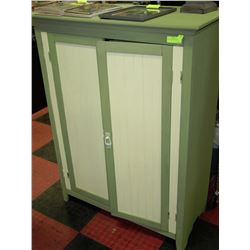WOOD TWO TONE ARMOIRE