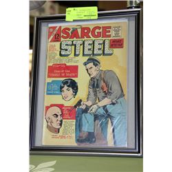 FRAMED SARGE STEEL 1964 #1 12 CENT COMIC