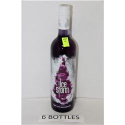 SIX 750ML BOTTLES ICE STORM GRAPE LIQUEUR 20%