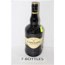 SEVEN 750ML BOTTLES CAROLANS IRISH CREAM LIQUEUR