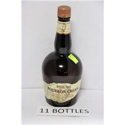 ELEVEN 750ML BOTTLES BURBON WHISKEY W/ CREAM